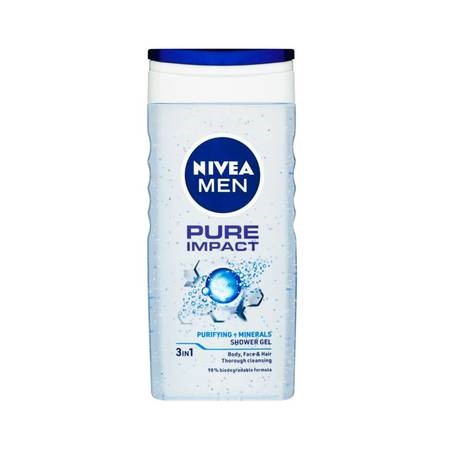 Nivea spg for men Pure Impact 250ml 3in1 | Toaletní mycí prostředky - Sprchové gely - Pánské Nivea spg for men Pure Impact 250ml 3in1 | Toaletní mycí prostředky - Sprchové gely - Pánské